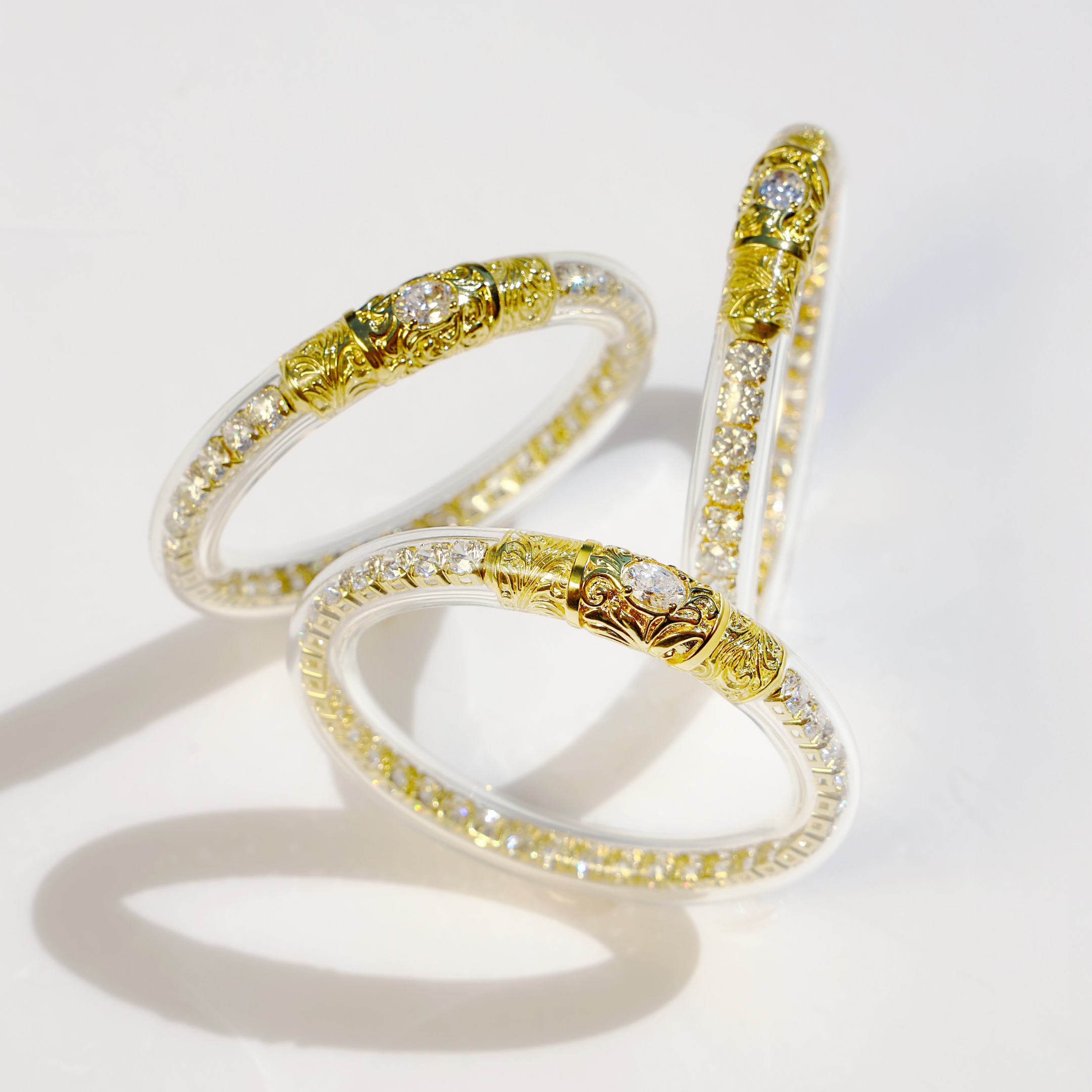 Sovereign All Weather Bangle Clear Crystal Bracelet | BuDhaGirl
